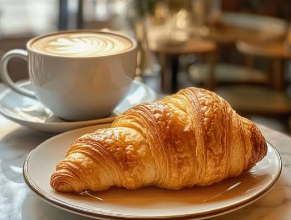 Cappuccino et croissant