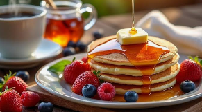 Pancakes fruits rouges